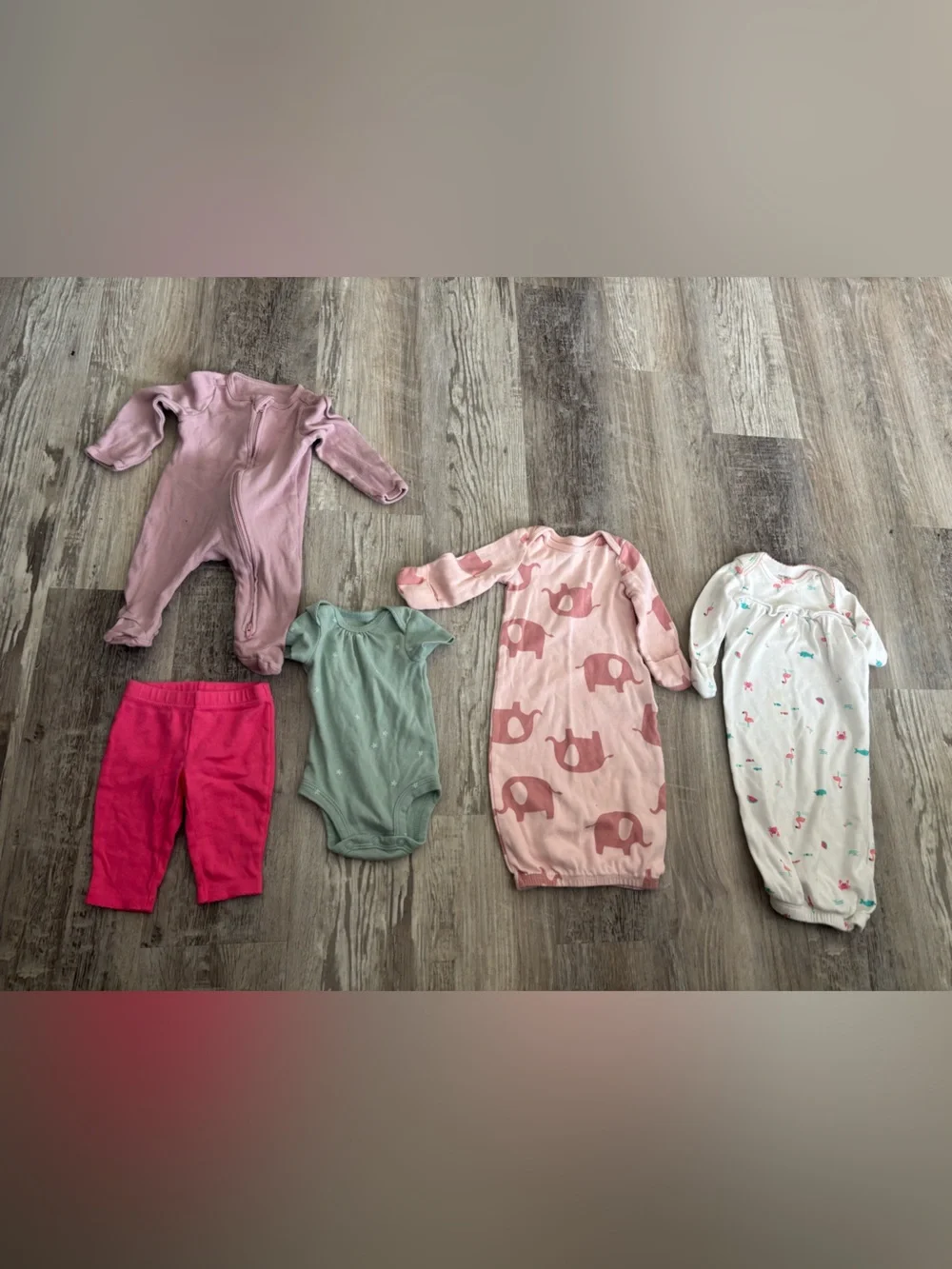 Carter's Bright Pink Newborn Bodysuit
